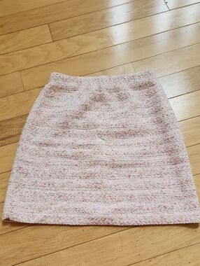Paris Atelier & Other Stories Pink Tweed Pencil Skirt